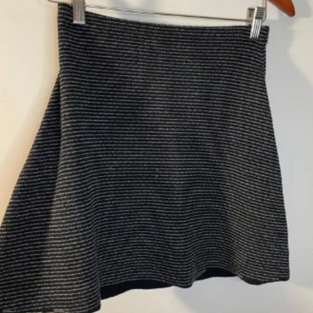 NWOT Theory|| Wool A-line Striped Skirt Size Petite Small, Perfect Fall Skirt